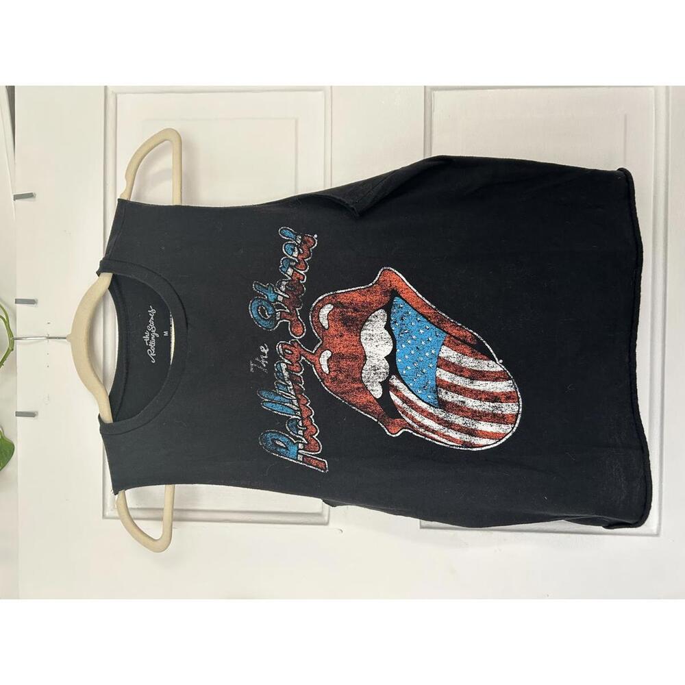 The Rolling Stones Sleeveless Band Tank Top Shirt-size small